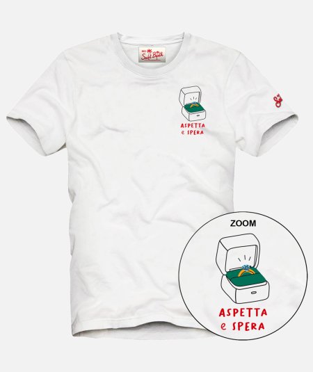 T-shirt con stampa Aspetta e Spera - Duepistudio ***** Abbigliamento, Accessori e Calzature | Uomo - Donna