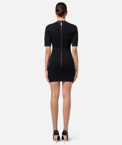 Viscose mini dress with chain