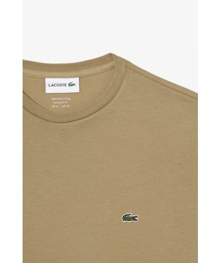 Crew-neck T-shirt in Pima cotton jersey