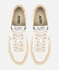 SNEAKERS PLATFORM LOW WOM LEATH / SUEDE