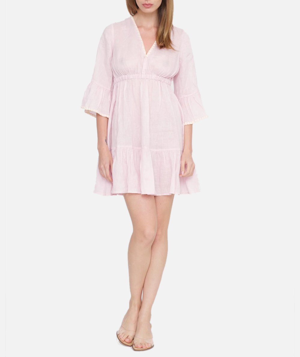 ABITO CORTO LINEN 21H10 EMB