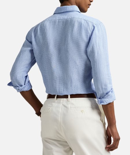 Camicia in lino custom fit
