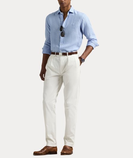 Camicia in lino custom fit
