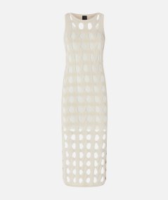 Openwork knit midi dress