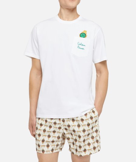 T-SHIRT GOLDEN POWER 01N EMB - Duepistudio ***** Abbigliamento, Accessori e Calzature | Uomo - Donna