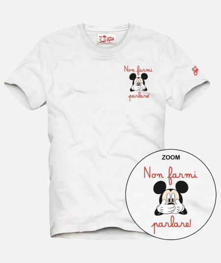 T-SHIRT MICKEY PARLARE 01N EMB - Duepistudio ***** Abbigliamento, Accessori e Calzature | Uomo - Donna