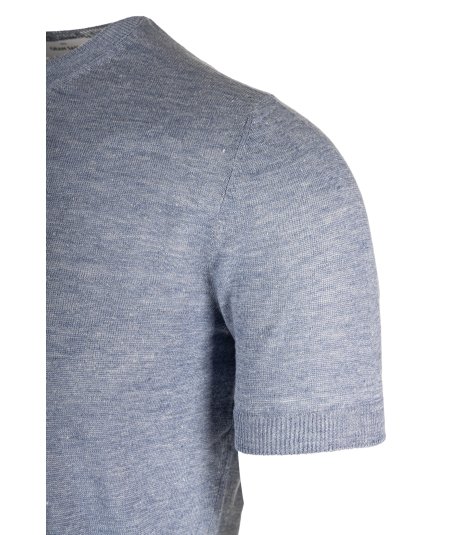 T-SHIRT IN MAGLIA DI LINO