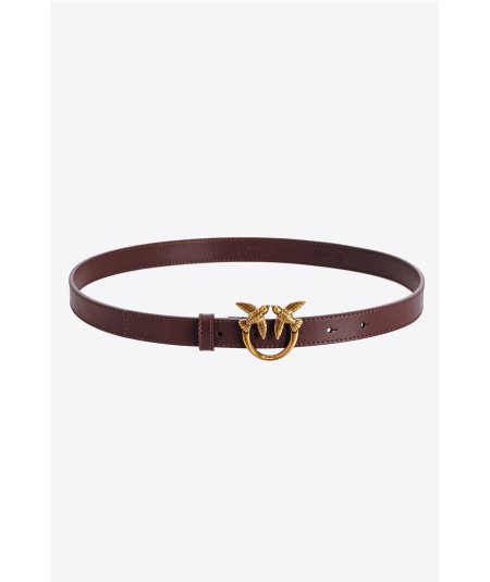 Love Birds thin belt in leather