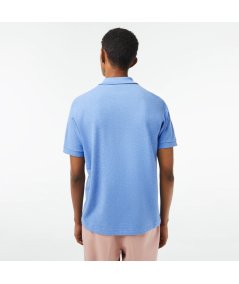 Classic cut polo shirt in petit piqué chiné