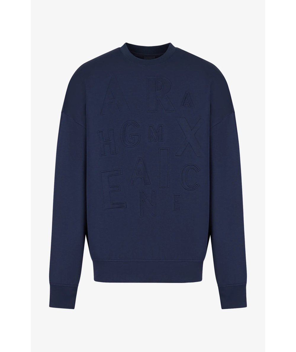 Crew neck sweatshirt in modal blend