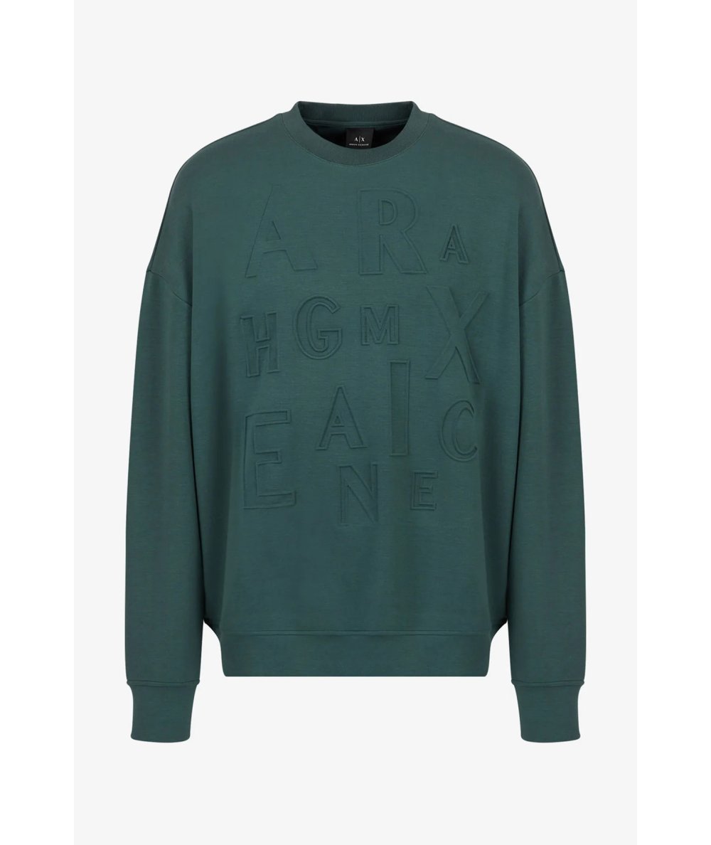 Crew neck sweatshirt in modal blend