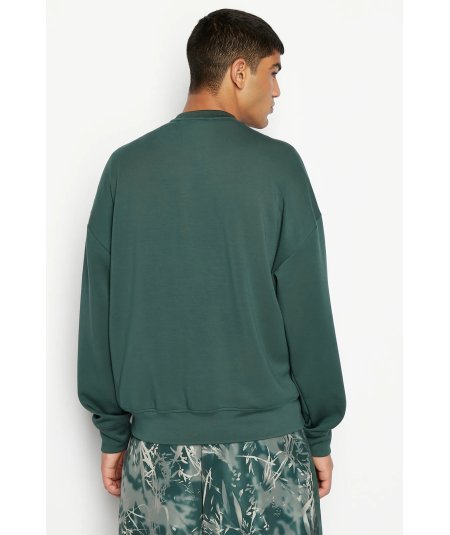 Crew neck sweatshirt in modal blend