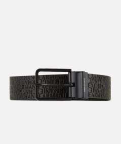 Reversible belt in regenerated leather