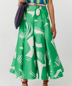 Green Matisse Circle Skirt