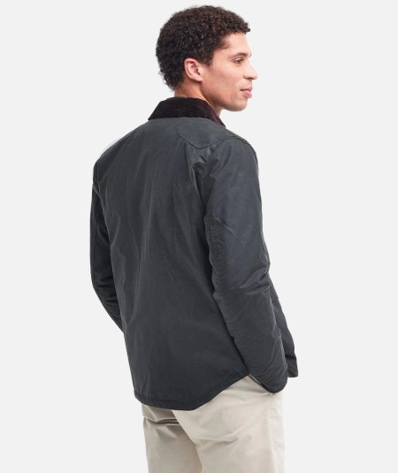 Reelin jacket in waxed cotton
