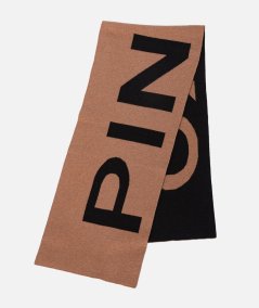 Wool and Cashmere Maxi Logo Scarf - SOGLIOLA
