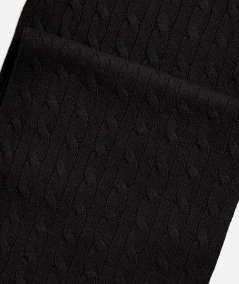 Ribbed wool and cashmere scarf