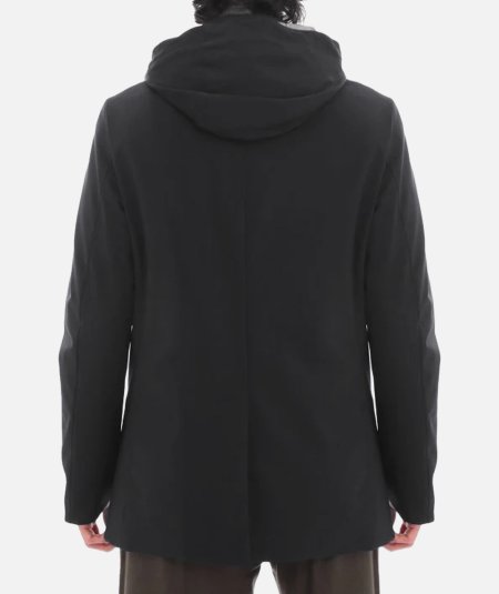 Lightweight down-filled raincoat
