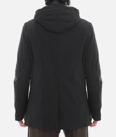 Lightweight down-filled raincoat
