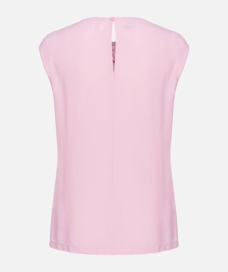 Silk Blend Top With Bow