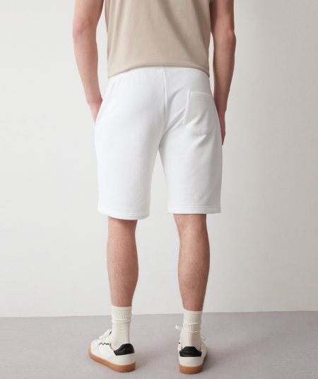 Fleece Bermuda shorts with pocket