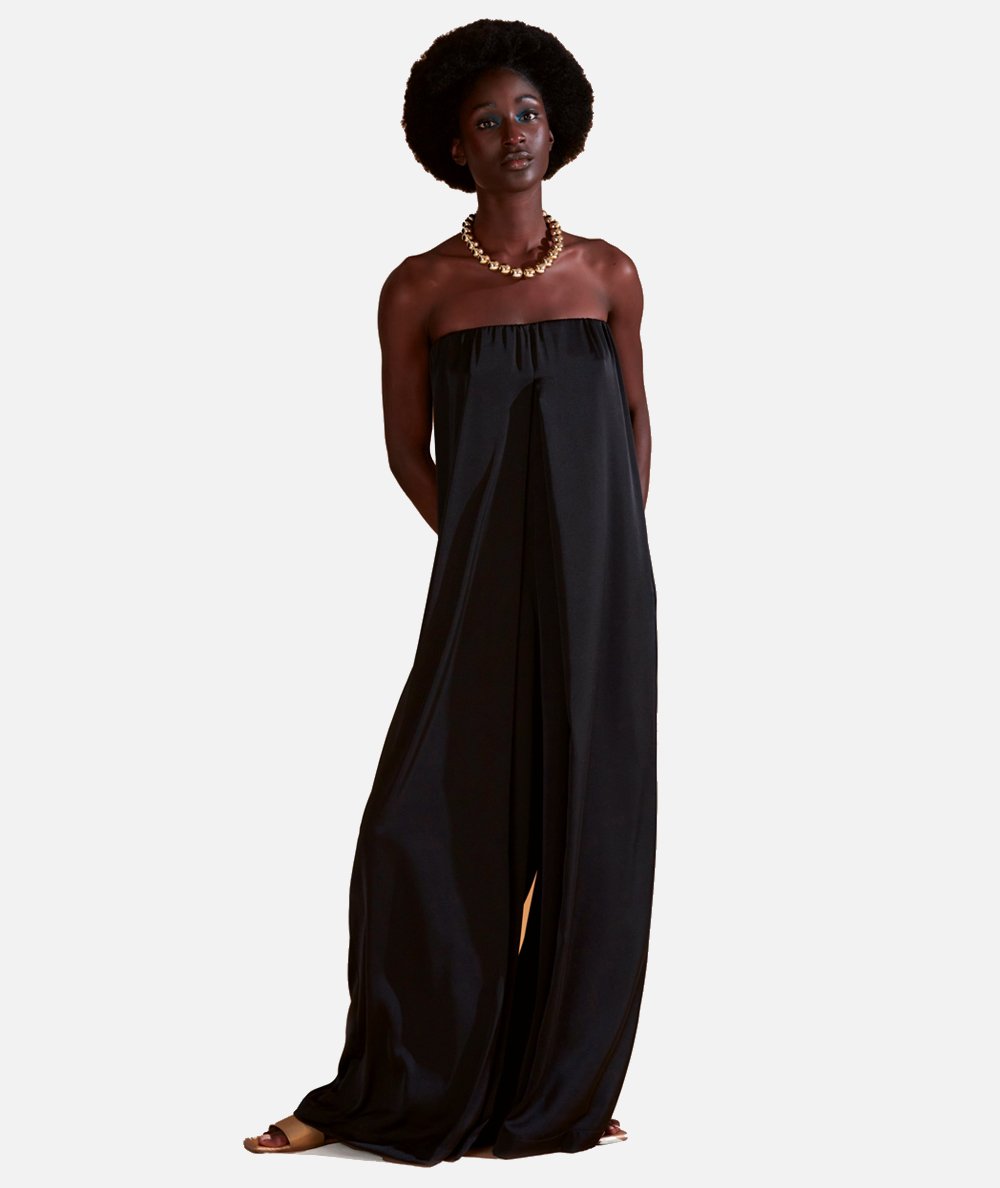 Overalls with pleats
