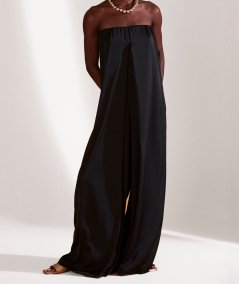 Overalls with pleats