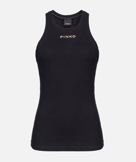 Ribbed logo top