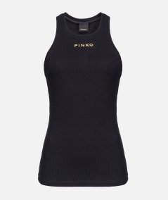 Ribbed logo top