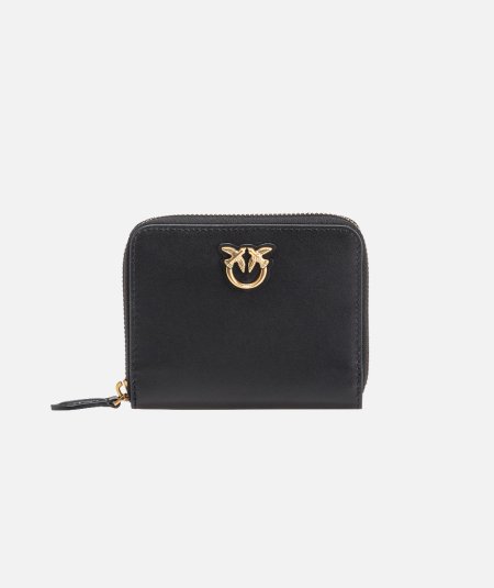 Leather Zip Around Square Wallet - Duepistudio ***** Abbigliamento, Accessori e Calzature | Uomo - Donna