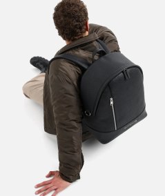 Coated fabric backpack