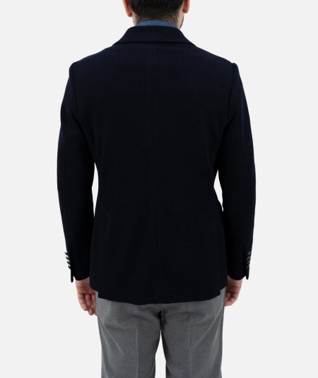 Double-breasted virgin wool jacket