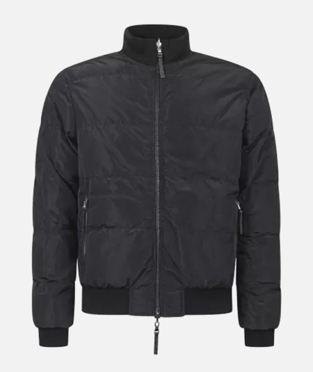 Reversible jacket in nappa and nylon - DEREK