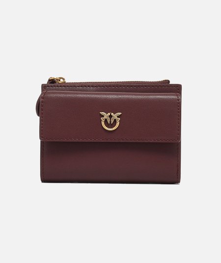Pinko women's leather wallet with logo - Duepistudio ***** Abbigliamento, Accessori e Calzature | Uomo - Donna