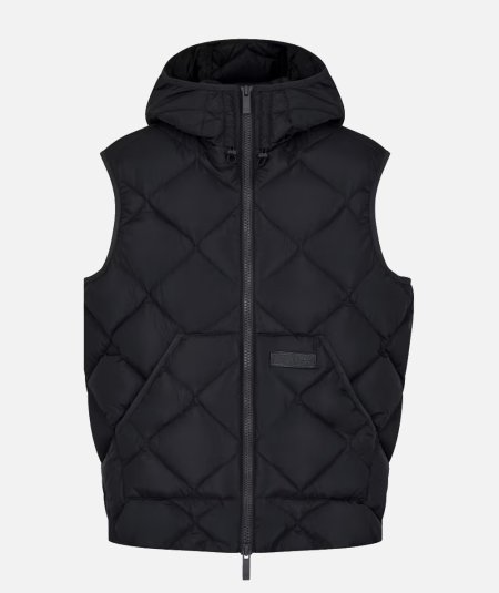 Padded sleeveless down jacket