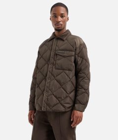 Quilted and padded jacket