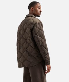 Quilted and padded jacket