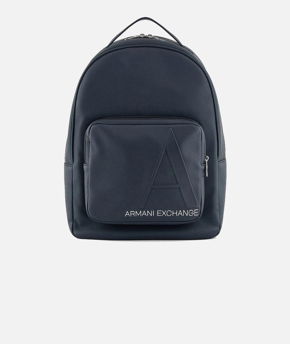 Faux leather backpack