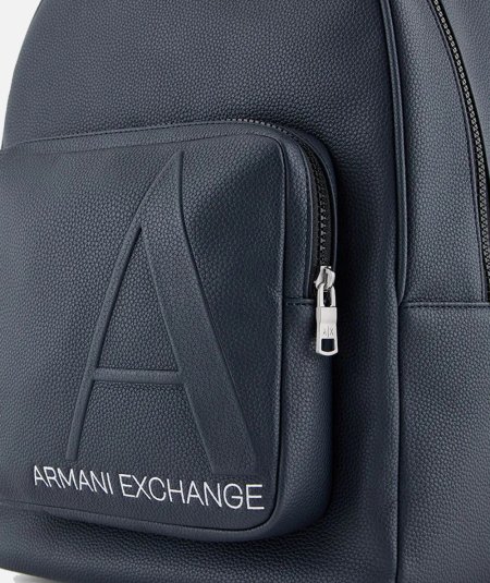 Faux leather backpack