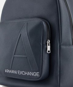 Faux leather backpack