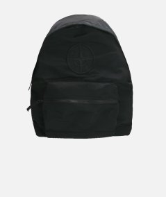 Nylon backpack with embroidered logo