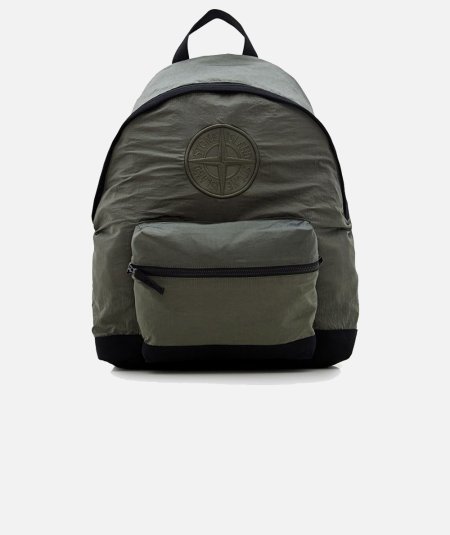 Nylon backpack with embroidered logo - Duepistudio ***** Abbigliamento, Accessori e Calzature | Uomo - Donna