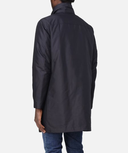 Trench coat in technical poplin