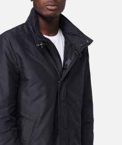 Trench coat in technical poplin