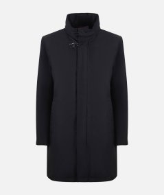 Trench coat in technical poplin