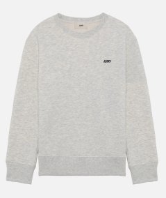Crew-neck sweatshirt with embroidered logo