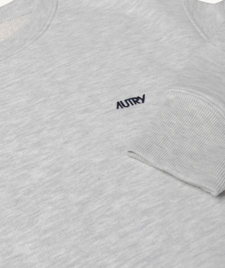 Crew-neck sweatshirt with embroidered logo