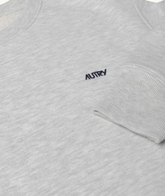 Crew-neck sweatshirt with embroidered logo