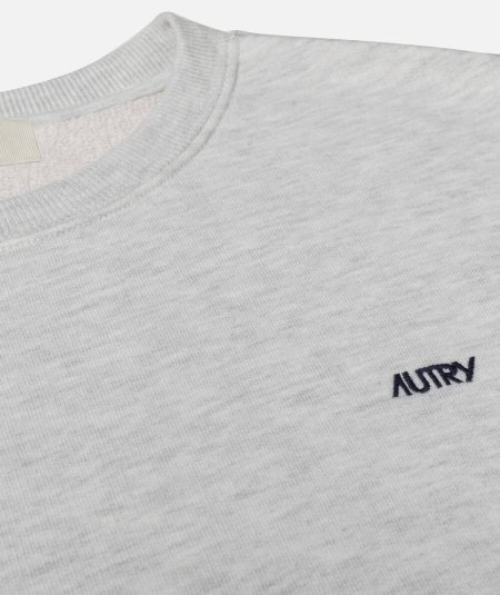 Crew-neck sweatshirt with embroidered logo