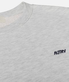 Crew-neck sweatshirt with embroidered logo